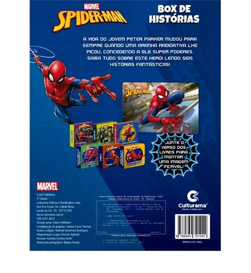 Livro Histórias Para Colorir Homem Aranha - Bom Preço Magazine