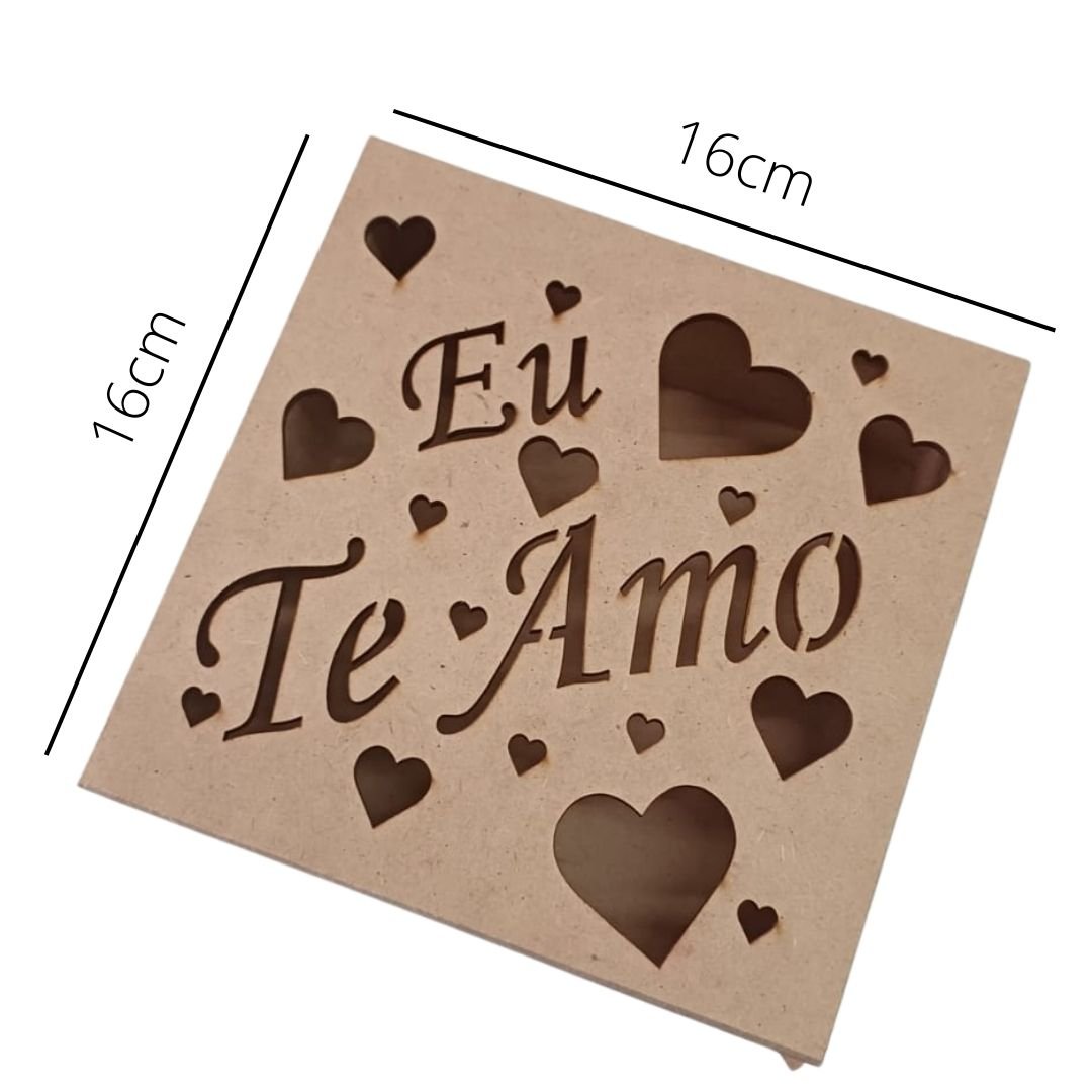 CAIXA 15 X 15 X 5 EU TE AMO - Bom Preço Magazine