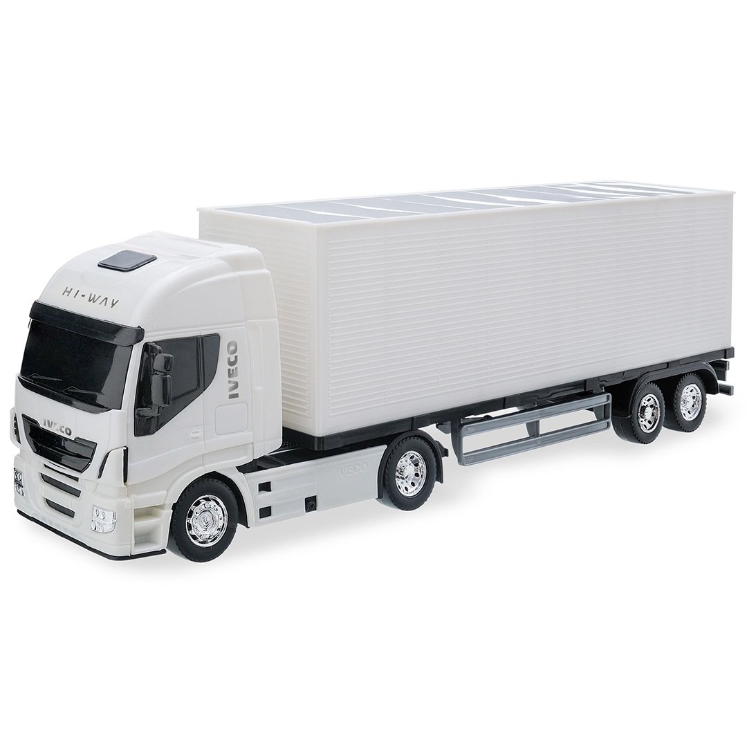 Caminhao Brinquedo Iveco S Way Hi Way Bau Dolly 9 Eixo Carga