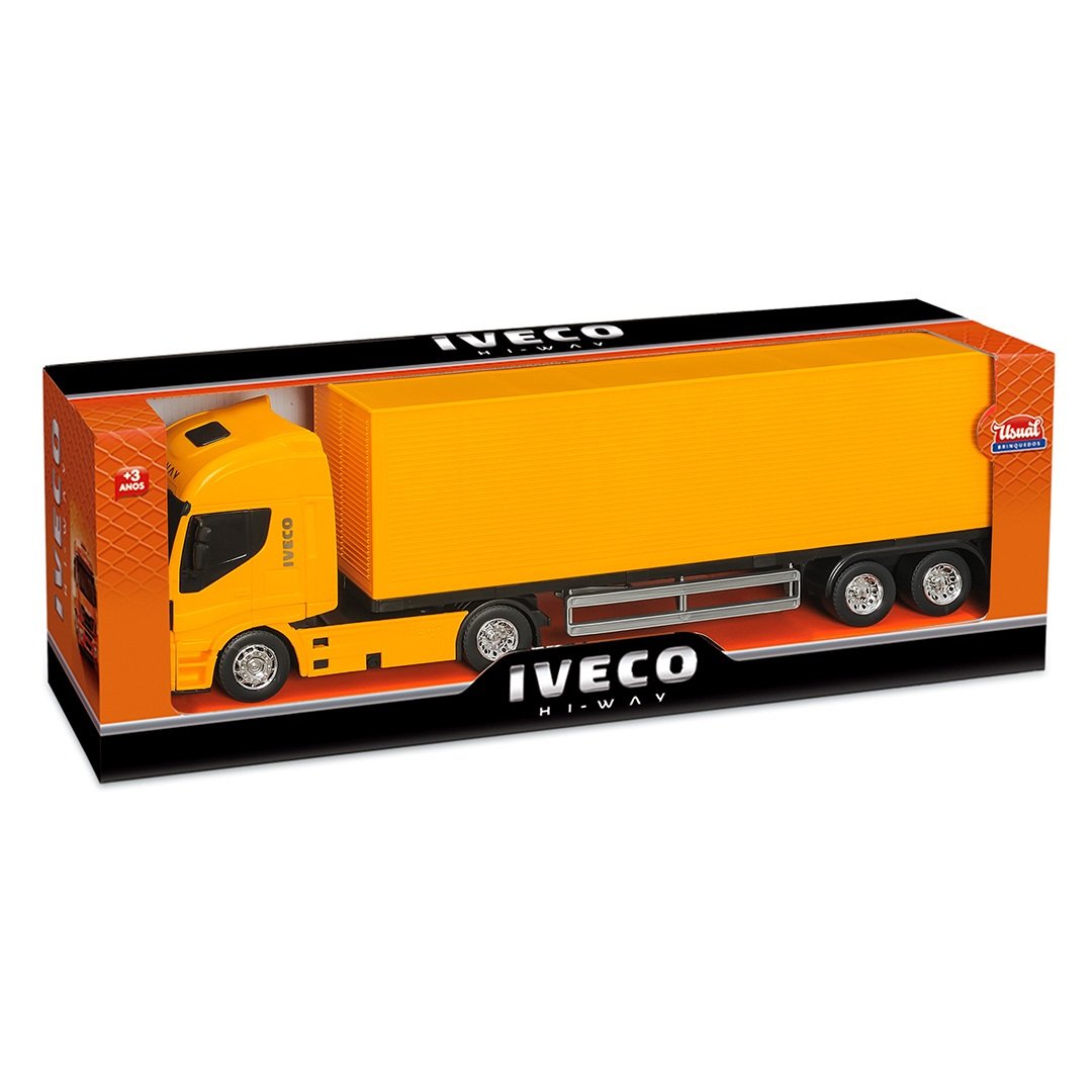 Caminhão Miniatura Iveco Carreta Baú S-way Lançamento