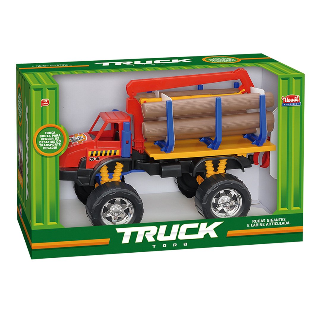 Brinquedo Caminhão Truck Carregador De Tora Usual Brinquedos - Bom Preço  Magazine