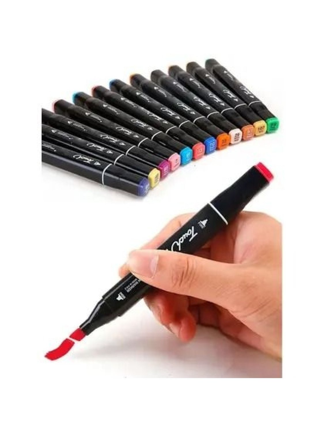 Caneta Marcador Touch Twin Marker 48 Cores Ponta Dupla