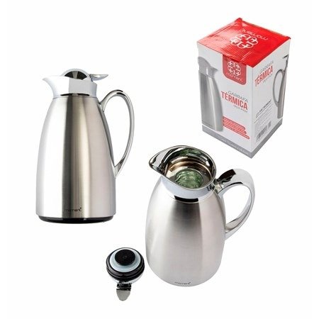 Garrafa Jarra Térmica Inox 1 Litro Clássica Moment - Bom Preço