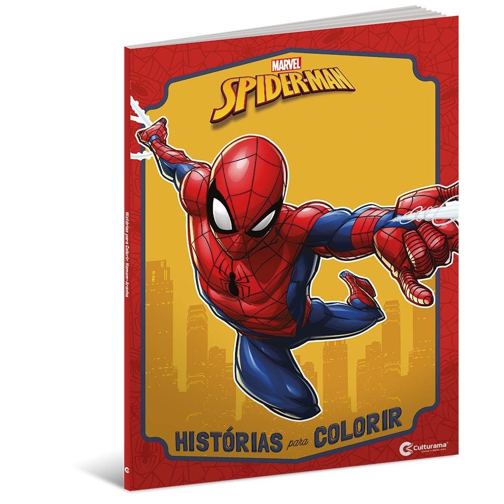 Livro Histórias Para Colorir Homem Aranha