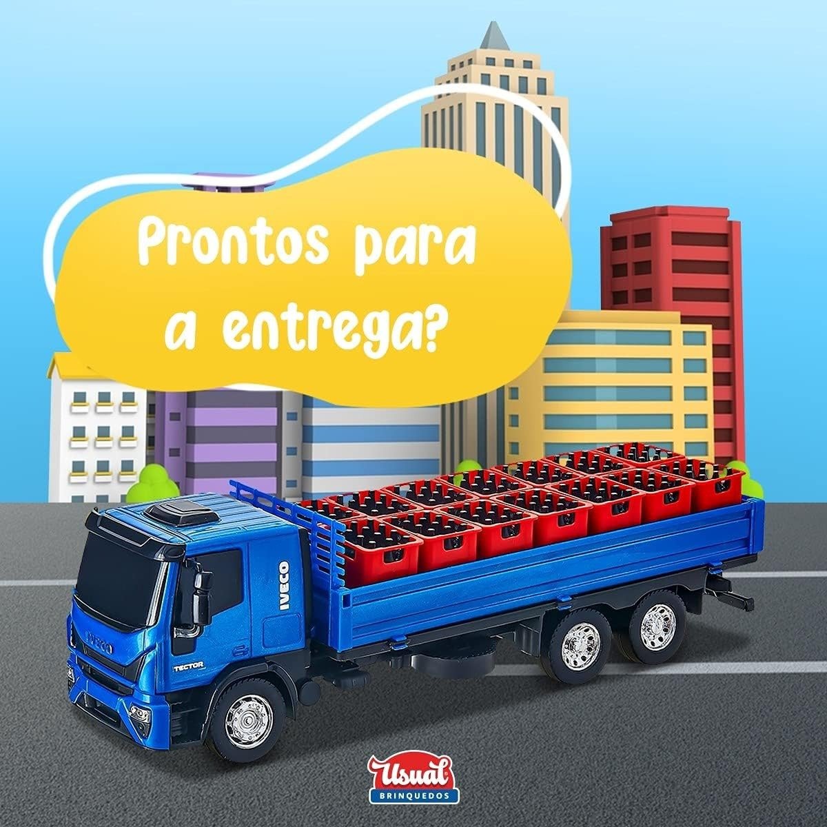 Caminhão De Brinquedo Iveco Tector Baú - Bom Preço Magazine