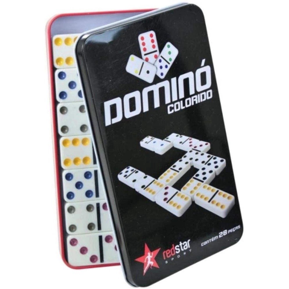 Jogo De Domino Double Six Profissional Osso Estojo C/28 Peças TOP