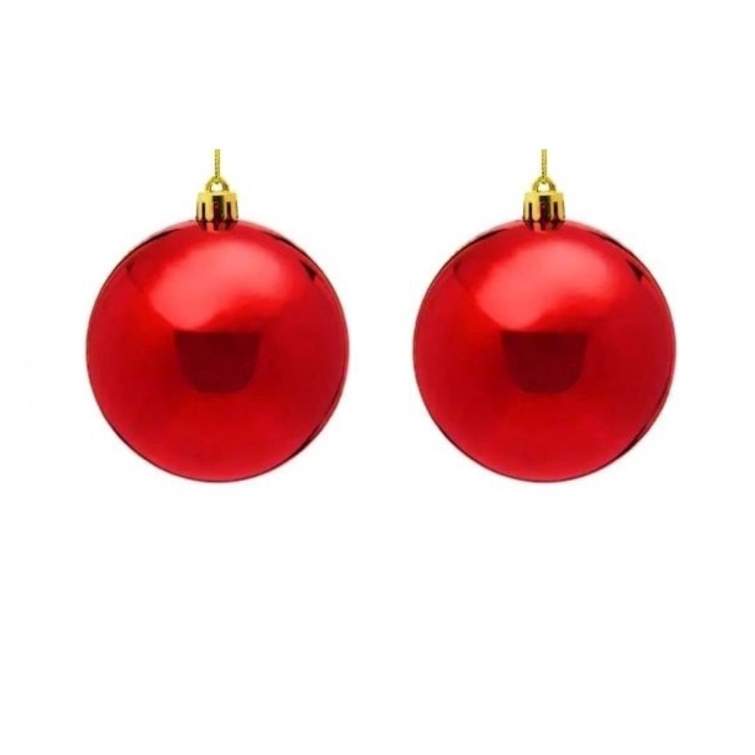 Kit Bola De Natal Com 2 Unidades Lisa 6cm Cor Sortida Multiart