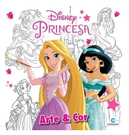 Livro Para Colorir Arte E Cor Princesas - Bom Preço Magazine