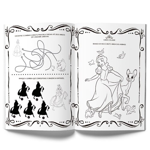 Crayola - Princesas Disney - Livro para colorir e autocolantes, Crayola  atividades