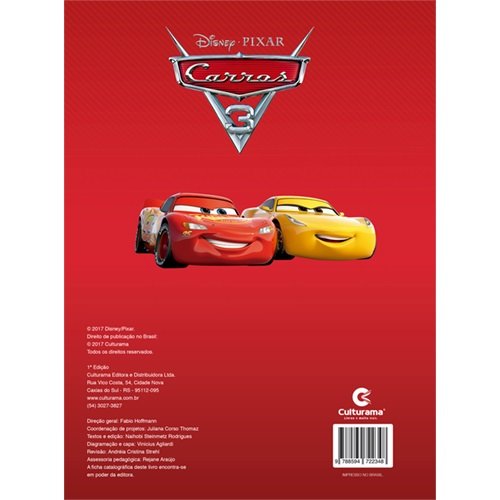 Livro de Colorir Carros Disney Pixar