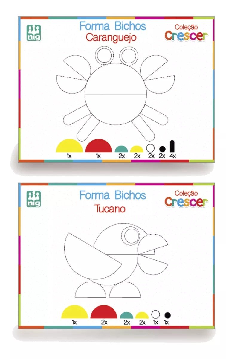 Jogo Educativo Forma Bichos - em madeira - Nig - Ludolica