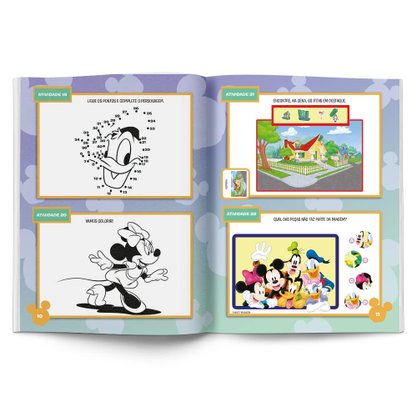 Livro 100 Atividades Mickey E Seus Amigos
