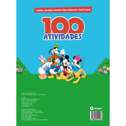 Livro 100 Atividades Mickey E Seus Amigos
