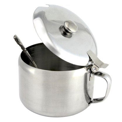 Açucareiro Com Colher Inox 450ml