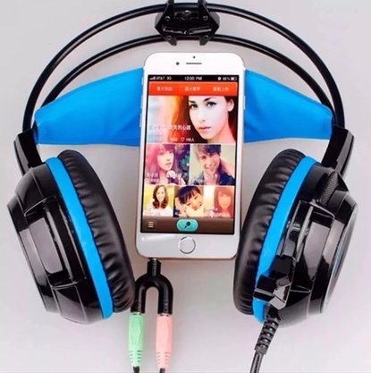 Adaptador Plug P2xP3 Audio Splitter Headset Fone