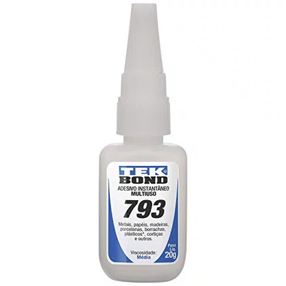 Cola Adesiva Instantânea Multiuso 793 Tek Bond 20 g