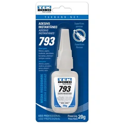Cola Adesiva Instantânea Multiuso 793 Tek Bond 20 g