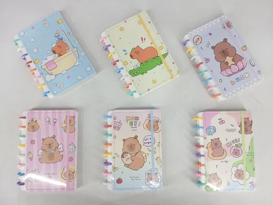Agenda Capivara Capa Dura 80 Folhas 15 x 21 CM