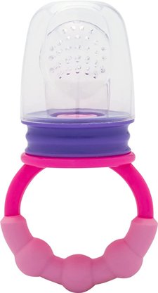 Alimentador De Frutas Em Silicone Para Bebê Rosa