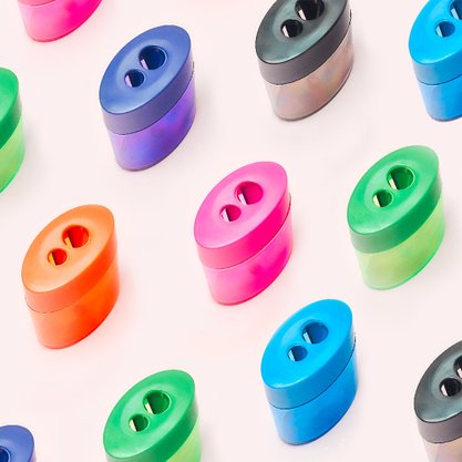 Apontador Duplo Oval Com Depósito