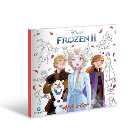 Livro Para Colorir Arte E Cor Frozen 2