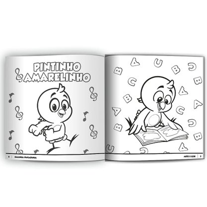 Livro Para Colorir Arte E Cor Galinha Pintadinha
