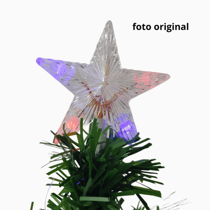 Árvore De Natal 150cm Leds Coloridos Malaquita