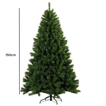 Árvore De Natal 150cm Sodalita Verde 380 Galhos