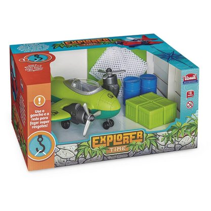 Avião Explorer Time Usual Brinquedos