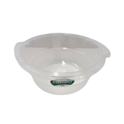 Bacia Plástica 2,5L Transparente Plasvale