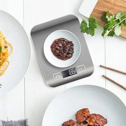 Balança Eletrônica 10kg Plástico Aço Inox