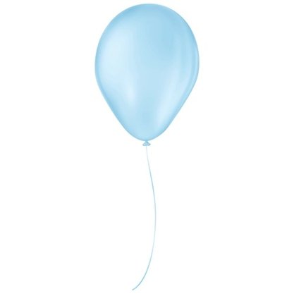 Balão 7'' Liso Azul Baby 50 Unidades