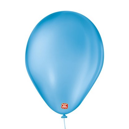 Balão 7'' Liso Azul Turquesa 50 Unidades