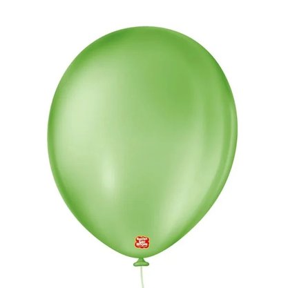 Balão 7'' Liso Verde Maçã 50 Unidades