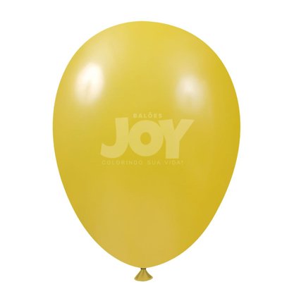 Balão Liso 7'' 50 Unidades Amarelo