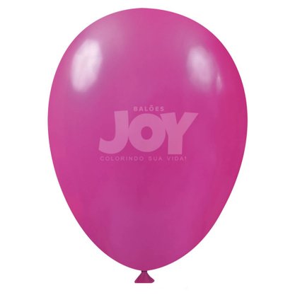 Balão Liso 7'' 50 Unidades Rosa Fucsia