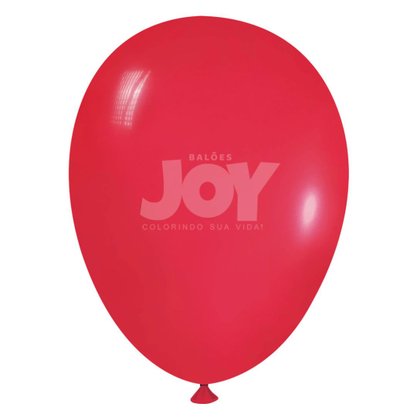 Balão Liso 7'' 50 Unidades Vermelho