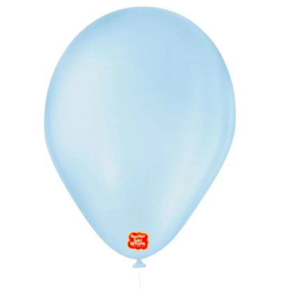 Balão 7'' Candy Colors Azul 25 Unidades