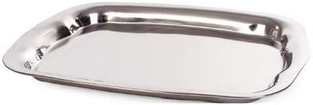 Bandeja Retangular Inox 41x30x4cm