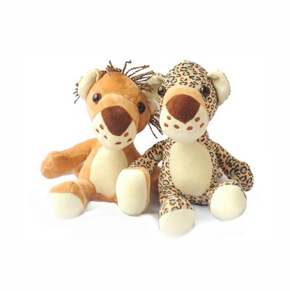 Bicho De Pelúcia 18cm Leão/Onça/Tigre