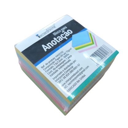 Bloco Para Anotação 500 Folhas 7,6x7,6cm