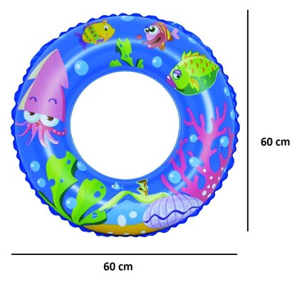 Boia Circular 60cm Fundo Do Mar