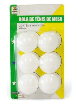 Bola De Tênis De Mesa 6 Peças