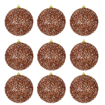Kit Bolas Festão Natal 3cm 9 Unidades