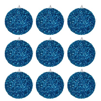Kit Bolas Festão Natal 3cm 9 Unidades