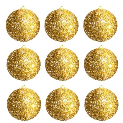 Kit Bolas Festão Natal 3cm 9 Unidades