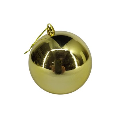 Bola Natal Lisa 10cm Dourada