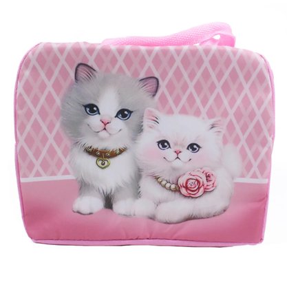 Bolsa Térmica Gatos Poliéster 22 cm