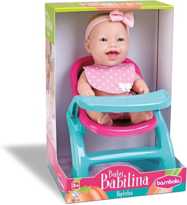 Boneca Baby Babilina Mini Papinha