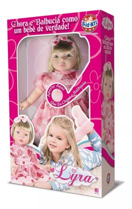 Boneca Meu Bebê Lyra Menina Baby Realista